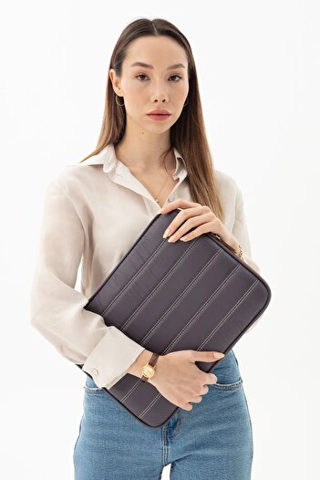 deridense Αδιάβροχη θήκη φορητού υπολογιστή Macbook Air Pro 13" & 14" Γκρι