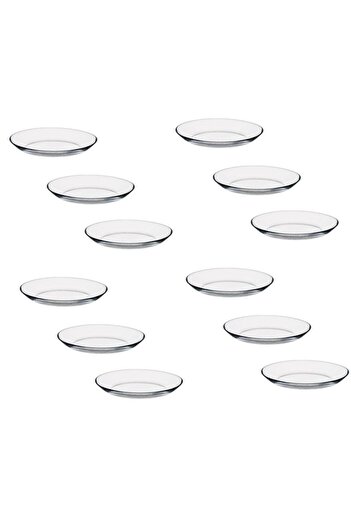 Paşabahçe Invitation 12 Piece Mini Boat Plate - Breakfast Snack Bowl 17x13cm.