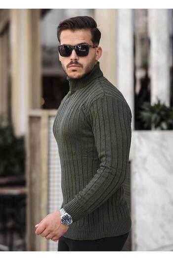LUPERCUS Khaki Men's Knitwear Sweater