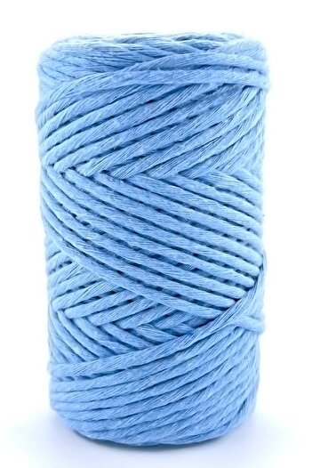 ÜNSALAN HOBİ Σκάνδαλο Μακραμέ Σκάνδαλο Baby Blue Σκάνδαλο Μακραμέ 3mm 250gr 75mt