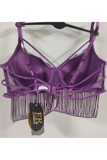 F.K Fk Unassisted Lace and Underwire Bra - Back Detailed, Non-Padded String