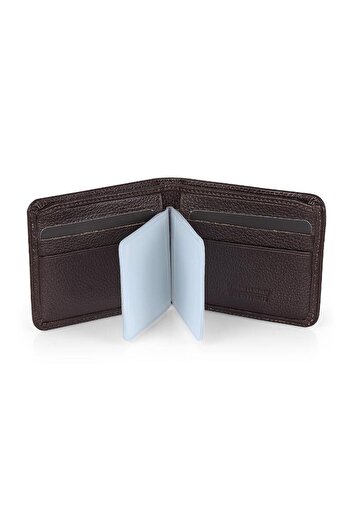 Daniel Klein DKL0794-3 Виготовлений з натуральної шкіри коричневий чоловічий гаманець та картка