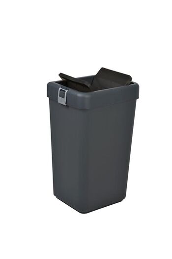 ego home Mote Black 40 Lt Trash Can Sensitive Lid Trash Can Practical Cover Egohomechöpkutusiyah