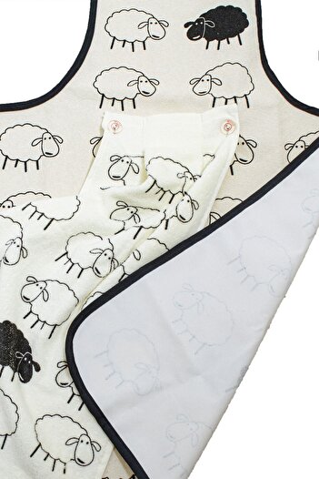 LADYNİL Kitchen Apron And Kitchen Towel Set Waterproof