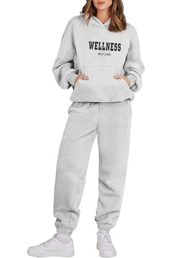 Pink Sky Wellness Self Love - Σετ φόρμας με κουκούλα Oversize