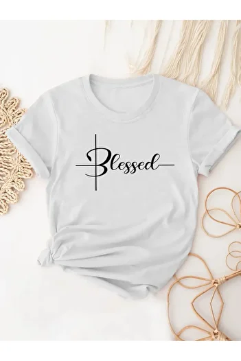 Pink Sky Unisex Oversize Crew Neck T-Shirt - Blessed Printed