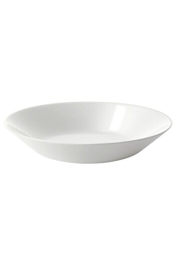 IKEA 6 Pieces 20 Cm White Deep Plate Dinner Plate Tempered Glass