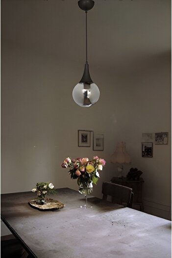 retro home design Yağmur Tekli Siyah Modern Sarkıt Mutfak Salon Avize