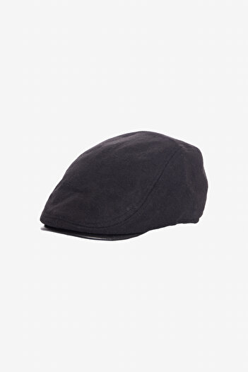 ALTINYILDIZ CLASSICS Black Cotton Men's Cap - Stylish and Comfortable