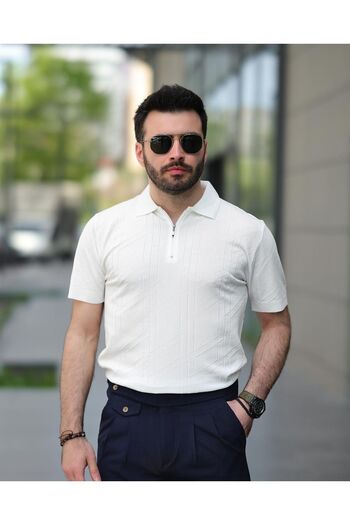 BASEL.CO Knitwear Zippered T-Shirt