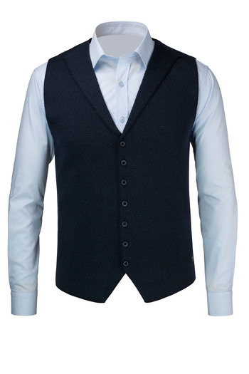 Çizgi Triko Stripe Knitwear Men's Buttoned Sports / Classic Knitwear Knitted Sleeveless Vest - 5001Ls