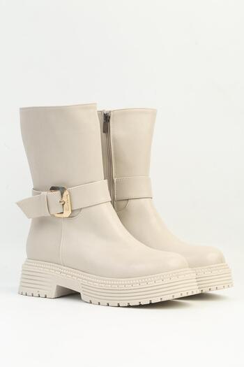 Pierre Cardin ® |   Pc-52430 Women's Cream Skin Boots