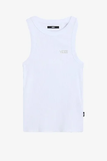Vans Ribbing Tank-B Women's White Tank Top Vn00050Xwht1