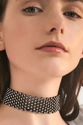 PETEK AKSESUAR Chocker Rhinestone Choker Necklace