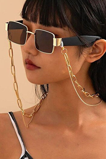 PETEK AKSESUAR Double Chain Glasses Chain