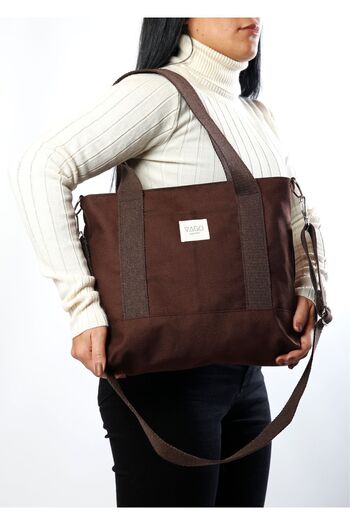 VAGO COLLECTION Zippered Canvas Bag Crossbody