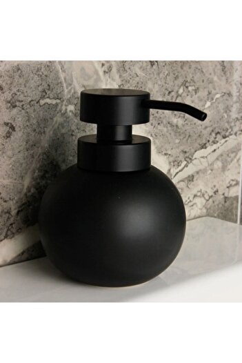 GÖNÜL Gönül Ceramic Chubby Liquid Soap Dispenser - Black
