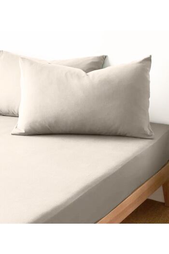 Sabia 100X200Cm 37cm Height Single Organic Cotton Sheet Set - 62 Strings with Elastics (155 Tc)
