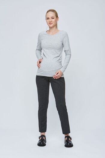 Motherway Maternity Winter Anthracite Work Pants - Waist Adjustable