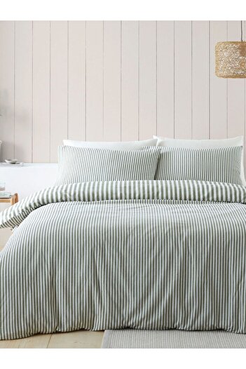 CAQQA Datça Boutique - Double Striped Cotton Bedding Set