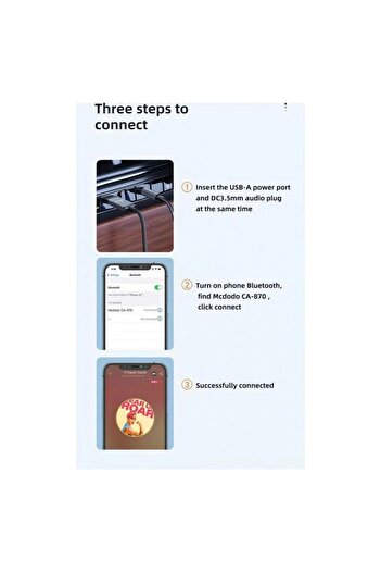 nelerbulurum ARAÇLARA BLUETOOTH ÖZELLİĞİ EKLER BLUETOOTH WİRELESS TO 3.5MM JACK AUDİO