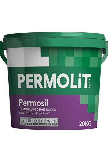 Permolit Permosil Silikonlu Iç Cephe Boyası - 20 Kg - 1879 Seramik Gri
