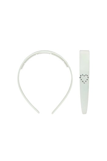Roberta Lorenz Water Green Acetate Crown - Crystal Stone Detailed