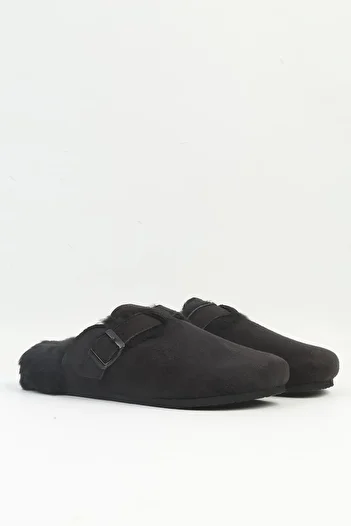 Pierre Cardin ® |   Pc-54391 Women's Black Inner Furry Slippers