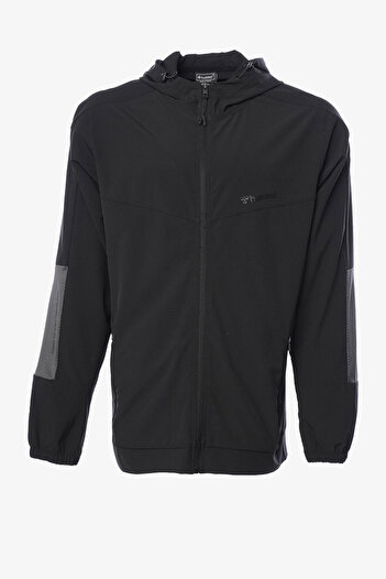 hummel Ανδρικό μαύρο φούτερ Hmljacob Zip 921778 -2001