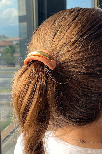 TAKIŞTIR Yavruağzı Color Metal Detailed Rubber Buckle