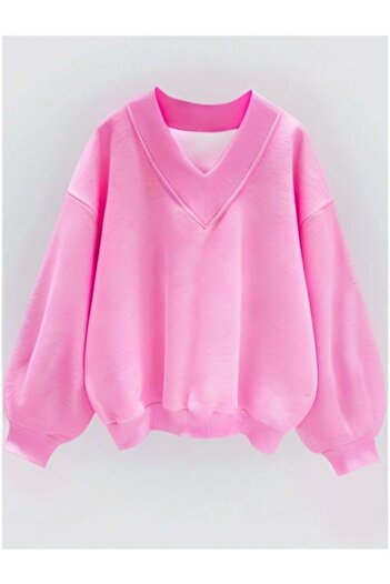 MOONBULL V-Neck Oversize Women's Sweatshirt