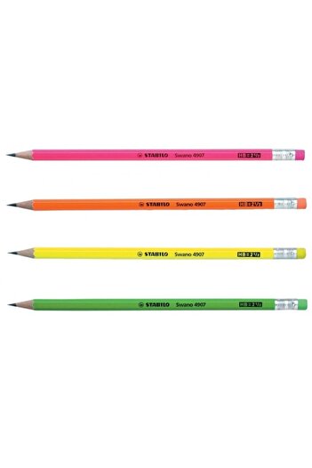Stabilo Stabılo 4907 Neon Pencil with Eraser (1 Piece)