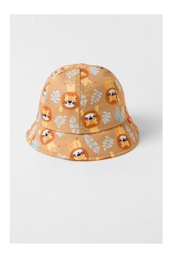 Kitti 1-3 Years Old Baby Boy and Child Tropical Patterned Summer Sombrero Hat