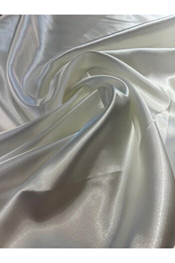 MB Kumaş White Satin - Broken Design