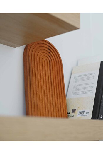 KaiHome Natural Wood Carved Half Rainbow Wooden Tray / Breathing Tray / Breathing Holder / Bathroom Tray