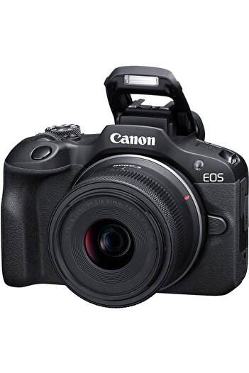 Canon Canon EOS R100 Mirrorless Digital Camera Body Black With RF-S 18-45mm IS STM Lens