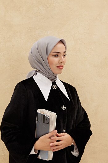 Silk Home Plain Shiny Scarf 75006-06