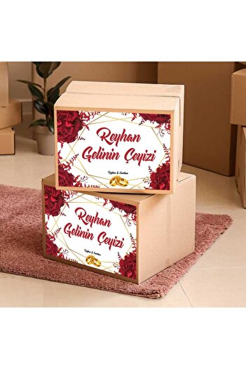 HAN Etiket Isimli Çeyiz Etiketi - A4 Ebat ( 29 Cm X 21 Cm) Kendinden Yapışkanlı - (10'lu Paket)