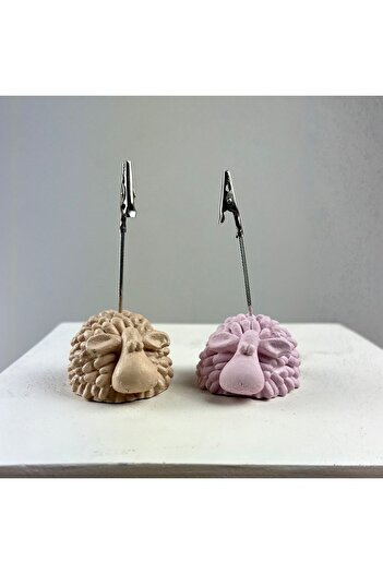 oasis decoration Lamb Note Holder Set of 2 (cream-pink)