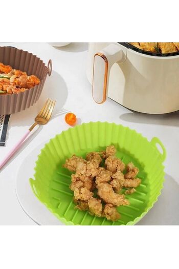 My Easy Shop Black Silicone Airfry Cooking Bowl Compatible with All Airfryers 100% Silicone Economical Cooking Bowl