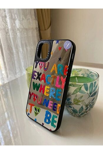 ByVuccia iPhone 11 Compatible Mirror Case Patterned Shockproof Phone Case
