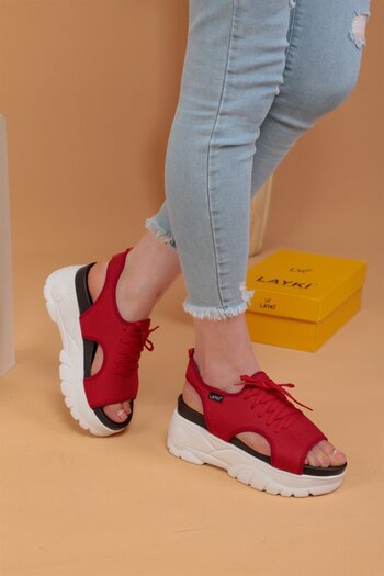 layki Red Mimor Sandals