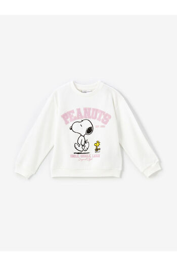 LC Waikiki LCW Kinder-Sweatshirt mit Rundhalsausschnitt und langen Ärmeln für Mädchen (W4)