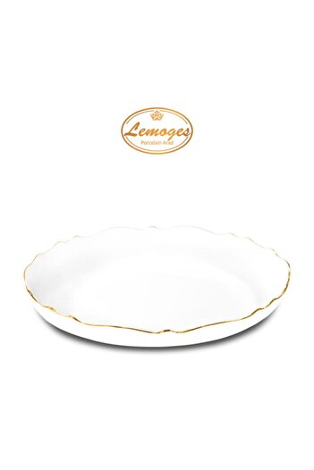 çerçi Lemoges Porselen Oval Derin Servis Tabağı