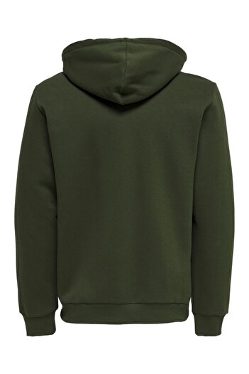 Only & Sons Ceres Life Zip Thr Hoodie Sweat Noos Erkek Haki Світшот 22018684-03