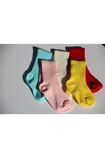 BEBEĞİME ÇORAP Derby Dizaltı Çorap 5'li Paket Kız Bebek -çocuk / Erkek Bebek-erkek Çocuk / Unisex
