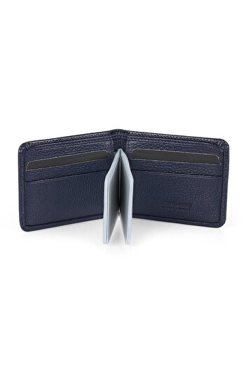 Daniel Klein DKL0794-2 Виготовлений з натуральної шкіри темно-синій чоловічий гаманець та картка