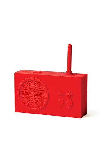 Lexon Tykho 3 Radyo Ve Bluetooth Hoparlör 14 Cm X 4,5 Cm X 8,1 Cm Kırmızı