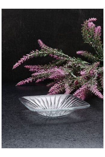 Paşabahçe 54321 Engraved Tea Plate 6 Pieces Fma05212