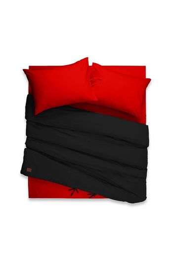 Sabia Colorfun Organic 100% Cotton Double Duvet Cover Set 160X200Cm 37cm Height with Elastic Sheets